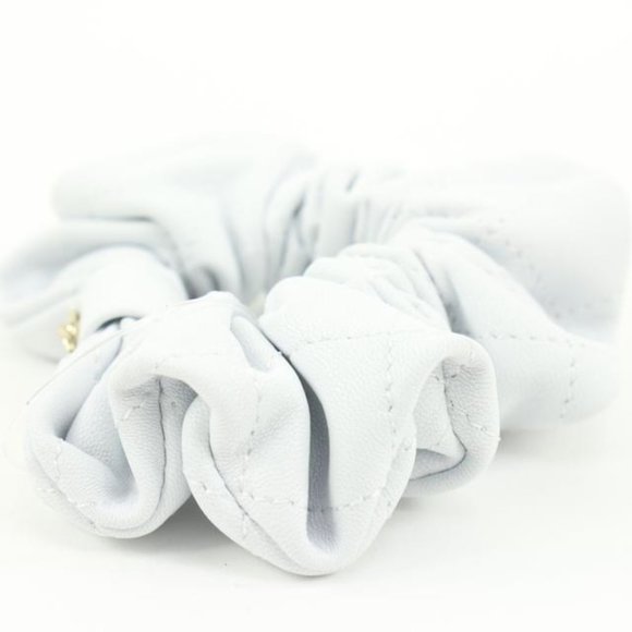 Chanel 21K Leather Hair Scrunchie Barrette 48ck32s main image 2